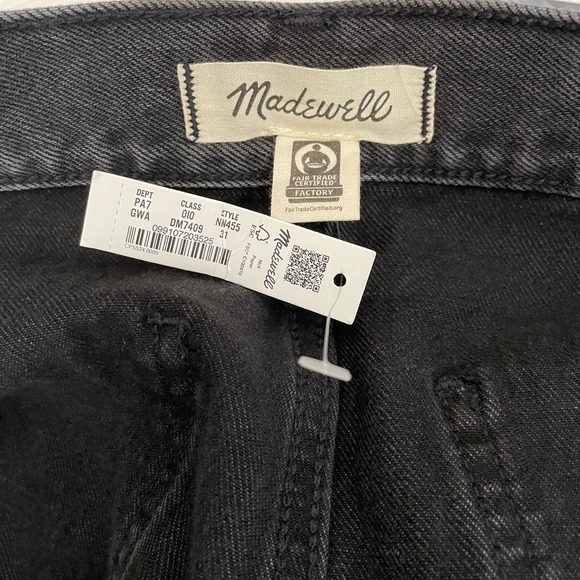 Madewell Charcoal Wide Leg Jeans - Picture 9 of 10